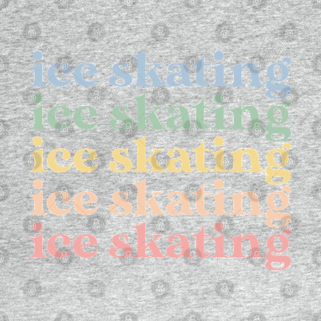 Ice Skating Gift Retro Ice Skating by kmcollectible